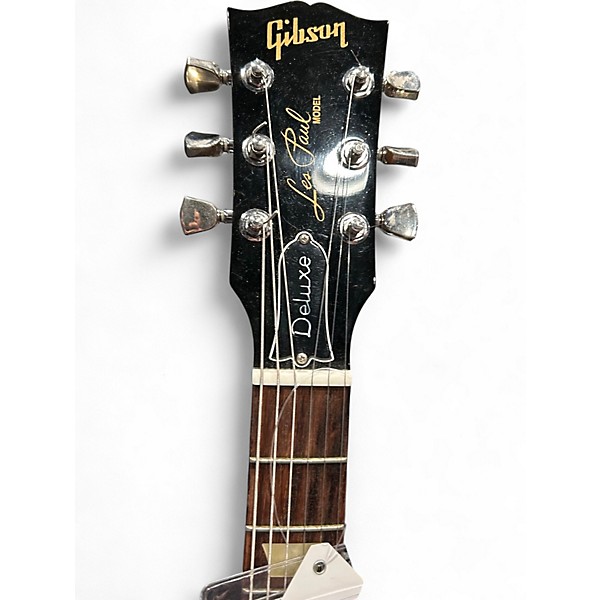 Used Gibson Les Paul Deluxe 2 Tone Sunburst Solid Body Electric Guitar