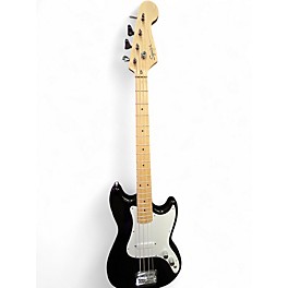 Used Squier Bronco Black Electric Bass Guitar