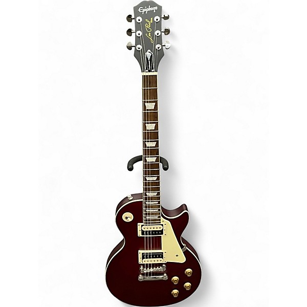 Used Epiphone Les Paul Traditional Pro IV Worn Cherry Solid Body Electric Guitar