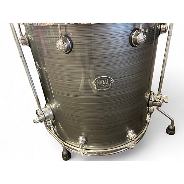 Used Natal Drums 4 Piece ARCADIA SILVER MIST GROVES Drum Kit