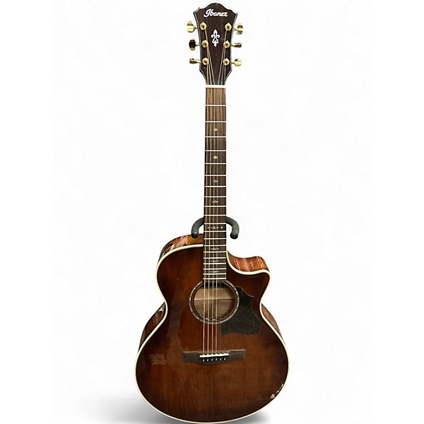 Used 2024 Ibanez AE340FMH Mahogany Sunburst Acoustic Electric Guitar