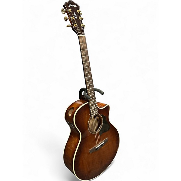 Used 2024 Ibanez AE340FMH Mahogany Sunburst Acoustic Electric Guitar