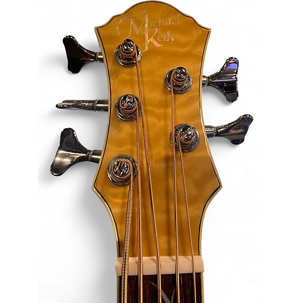 Used Michael Kelly MKDF5FL Dragonfly 5 String Natural Acoustic Bass Guitar