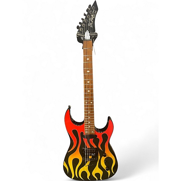 Used B.C. Rich ASM TORCHY FLAMES Solid Body Electric Guitar