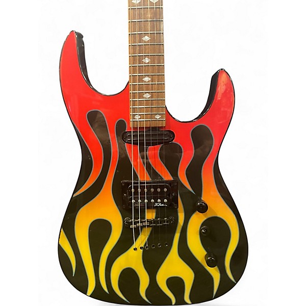 Used B.C. Rich ASM TORCHY FLAMES Solid Body Electric Guitar