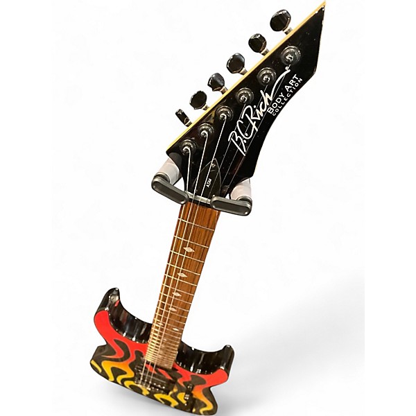 Used B.C. Rich ASM TORCHY FLAMES Solid Body Electric Guitar