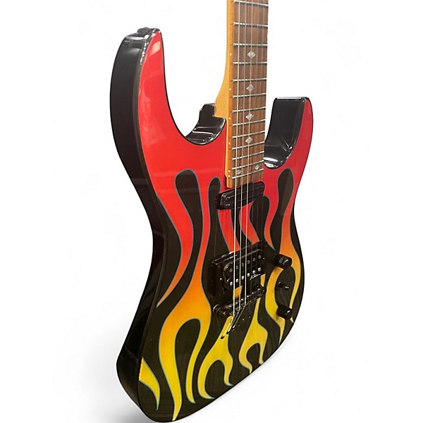 Used B.C. Rich ASM TORCHY FLAMES Solid Body Electric Guitar