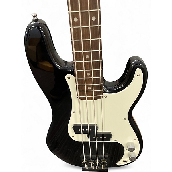 Used Squier mini p bass Black Electric Bass Guitar