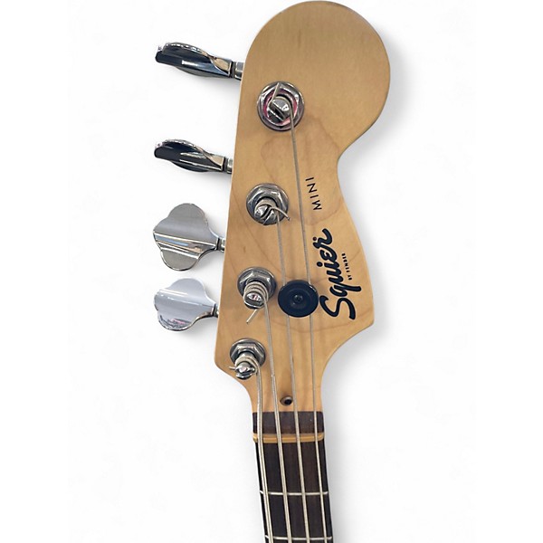 Used Squier mini p bass Black Electric Bass Guitar