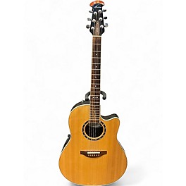 Used Ovation 2771LX Standard Balladeer LX Natural Acoustic Electric Guitar