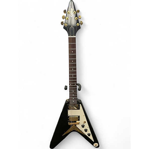 Used Epiphone Flying V Black Solid Body Electric Guitar