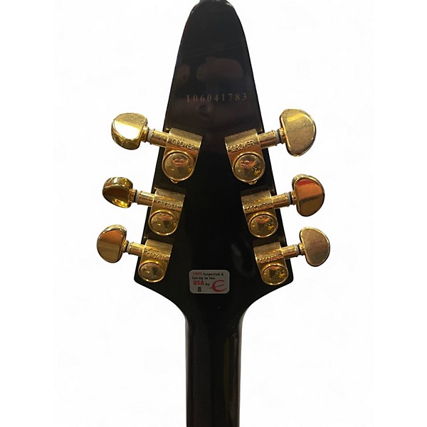 Used Epiphone Flying V Black Solid Body Electric Guitar