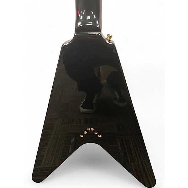 Used Epiphone Flying V Black Solid Body Electric Guitar