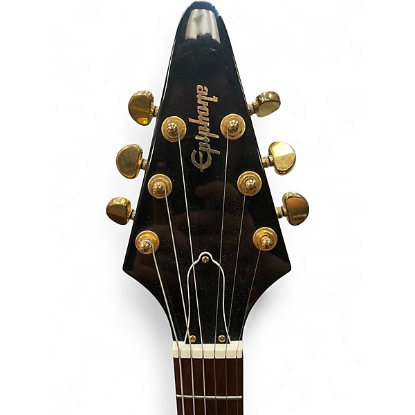 Used Epiphone Flying V Black Solid Body Electric Guitar