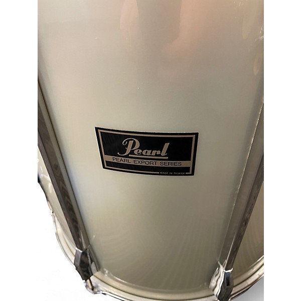 Vintage 1990s Pearl 7 Piece Export Pearl White Drum Kit