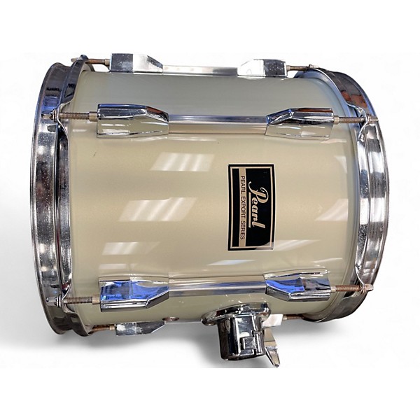 Vintage 1990s Pearl 7 Piece Export Pearl White Drum Kit