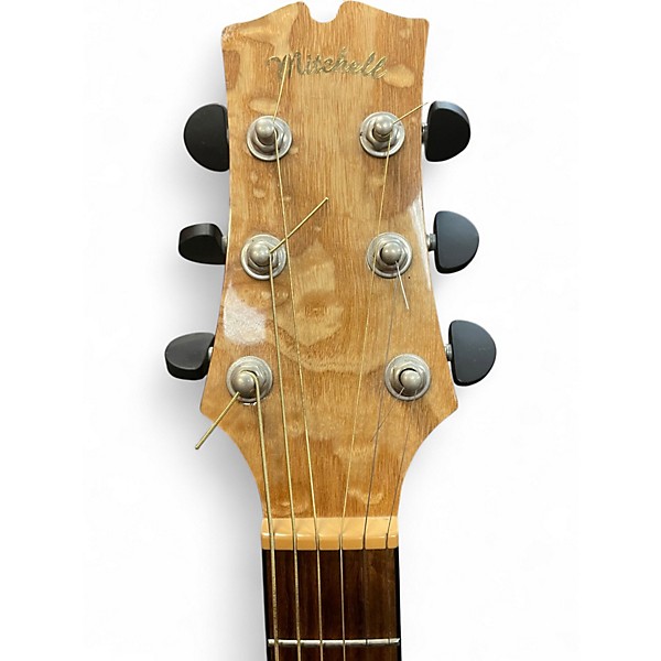 Used Mitchell MX400 Quilted Ash Burl Acoustic Electric Guitar