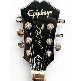 Used Epiphone Les Paul Standard Ebony Solid Body Electric Guitar