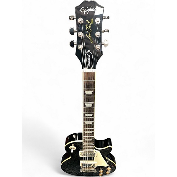 Used Epiphone Les Paul Standard Ebony Solid Body Electric