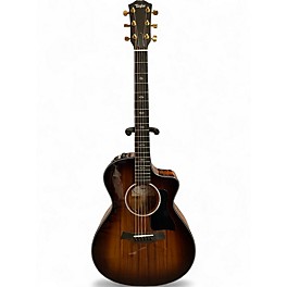 Used Taylor 222 CE K DLX Shaded Edge Burst Acoustic Electric Guitar
