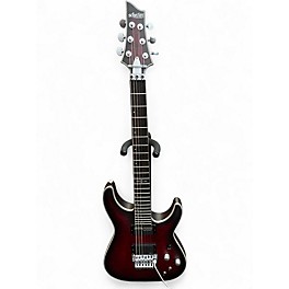 Used Schecter Guitar Research C1 Platinum Crimson Red Burst Solid Body Electric Guitar