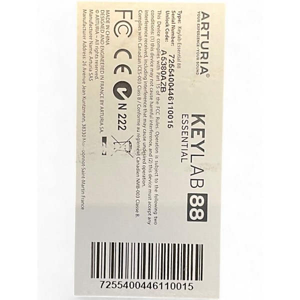 Used Arturia Keylab Essential 88 MIDI Controller