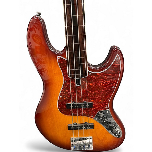 Used Marcus Miller V7 FRETLESS SUNBURST Electric Bass Guitar