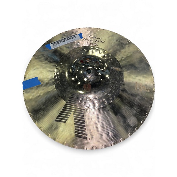 Used SABIAN 13.25in CUSTOM HYBRID HAT PAIR Cymbal