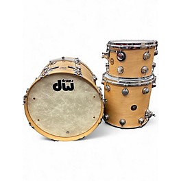 Used DW 3 Piece jazz series  Worn Natural Drum Kit