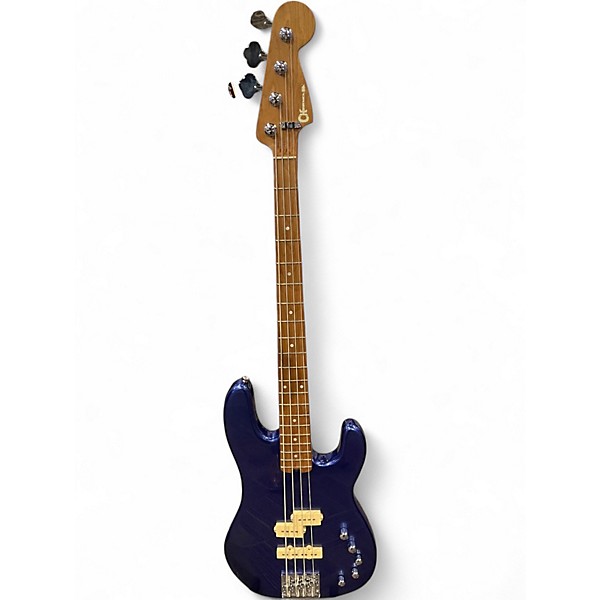 Used Charvel SAN DIMAS PRO MOD 4 PJ Blue Sapphire Electric Bass Guitar