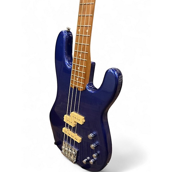 Used Charvel SAN DIMAS PRO MOD 4 PJ Blue Sapphire Electric Bass Guitar