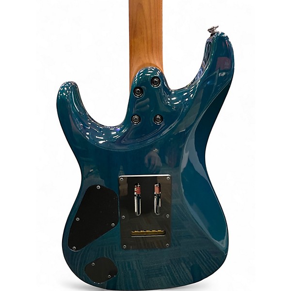 Used Ibanez PRESTIGE MMN1 Sapphire Blue Trans Solid Body Electric Guitar