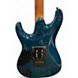 Used Ibanez PRESTIGE MMN1 Sapphire Blue Trans Solid Body Electric Guitar