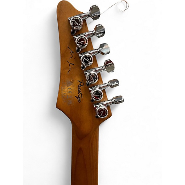 Used Ibanez PRESTIGE MMN1 Sapphire Blue Trans Solid Body Electric Guitar