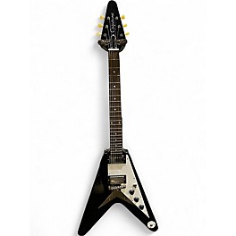 Used Epiphone Flying V Ebony Solid Body Electric Guitar