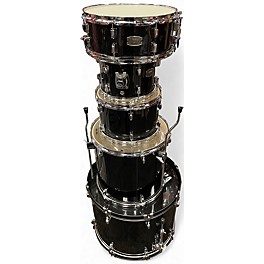 Used Yamaha 5 Piece IJZ Rydeen Drum set Black Drum Kit