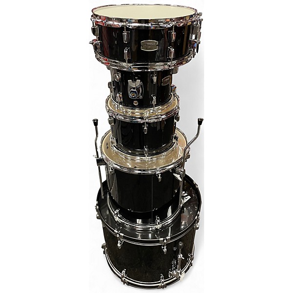 Used Yamaha 5 Piece IJZ Rydeen Drum set Black Drum Kit