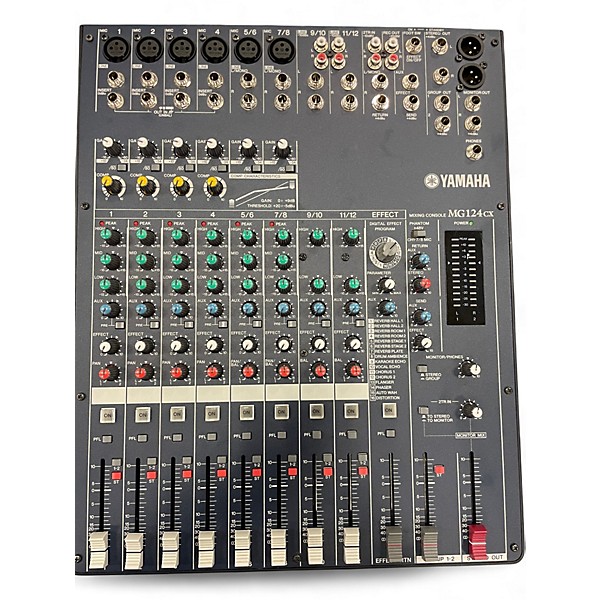YAMAHA ミキサー MG124c Yamaha MG124C 12Ch 4Bus Pa Mixer with Compression