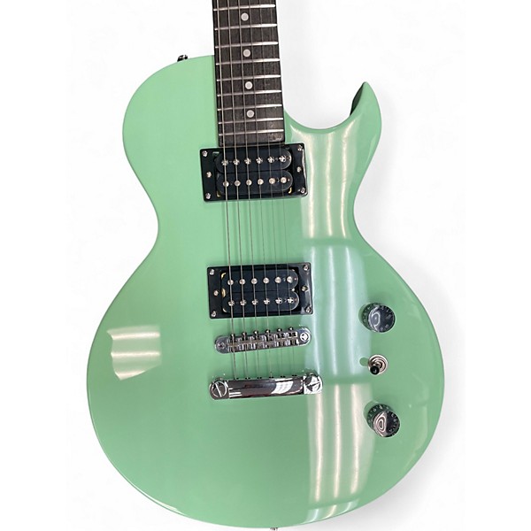 Used Fojill DOUBLE CUT Seafoam Green Solid Body Electric Guitar