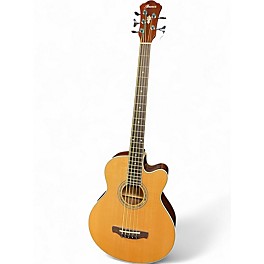 Used Ibanez AEB105E-NT Natural Acoustic Bass Guitar