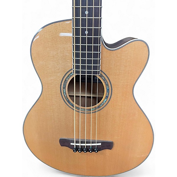 Used Ibanez AEB105E-NT Natural Acoustic Bass Guitar