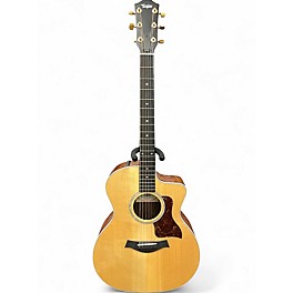 Used Taylor 214CE DLX Antique Natural Acoustic Electric Guitar