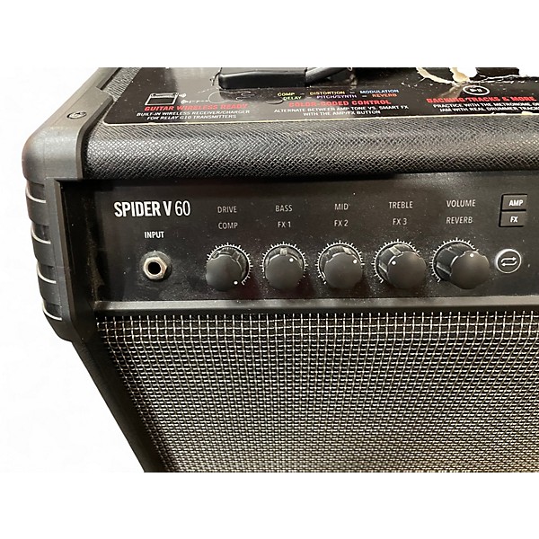 Used Line 6 Spider V 60 1x10 Guitar Combo Amp
