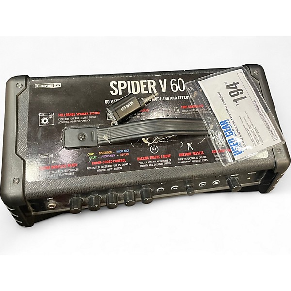 Used Line 6 Spider V 60 1x10 Guitar Combo Amp