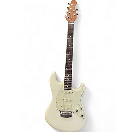 Used Ernie Ball Music Man Cutlass RS HSS IVORY WHITE Solid Body Electric Guitar