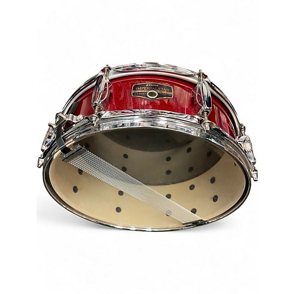 Used TAMA 14X5 Imperialstar Snare Candy Apple Red Metallic Drum