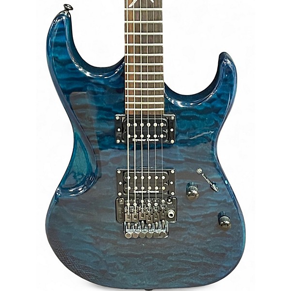 Used Washburn X40PROQ X SERIES Trans Green Solid Body Electric Guitar