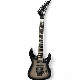 Used Jackson JS32R Dinky Floyd Rose Black and Silver Solid Body Electric Guitar