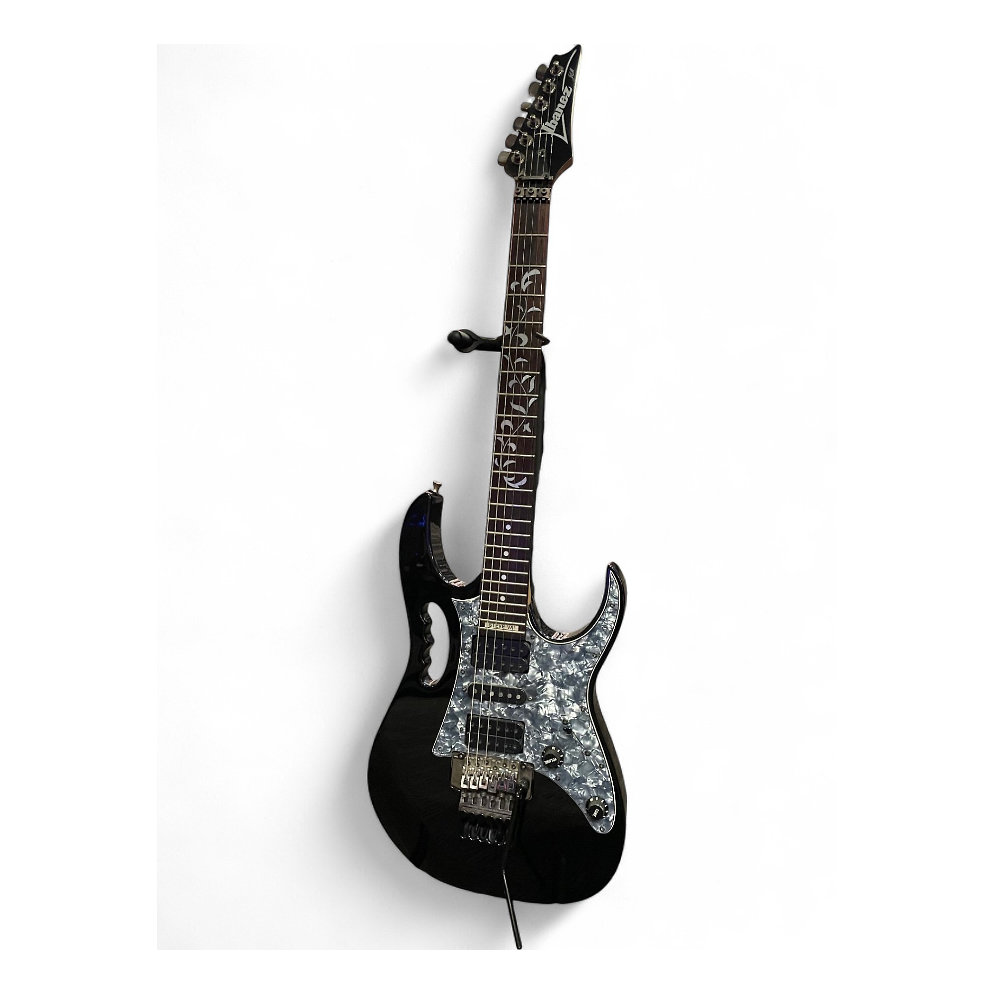Used Ibanez JEM555 Steve Vai Signature Black Solid Body Electric