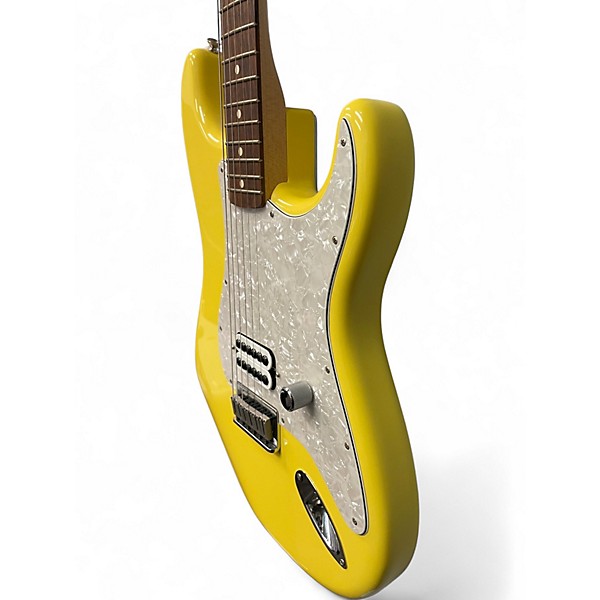 Used Fender Tom Delonge Signature Stratocaster Yellow Solid Body Electric Guitar